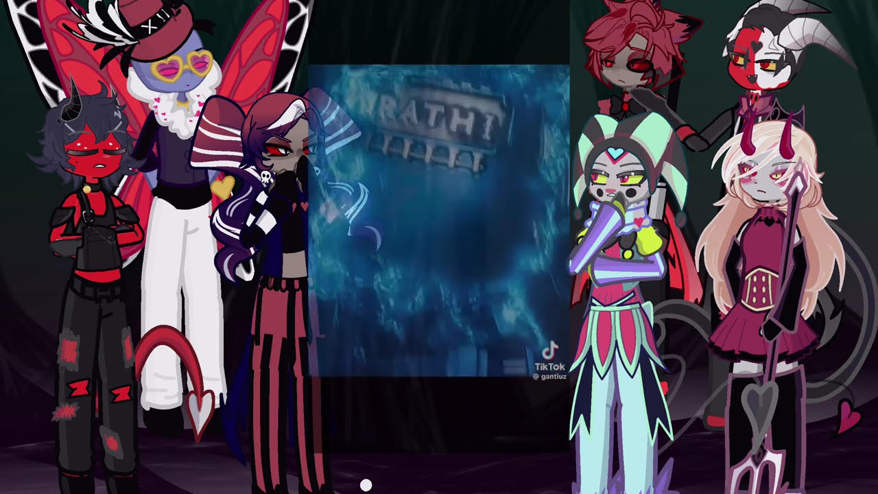 Hazbin Hotel Angels react to Warhammer 40k | Lucifer | Gacha life