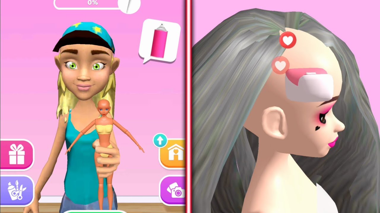 Doll Makeover 👗💃✂️  All Levels Gameplay Android,ios