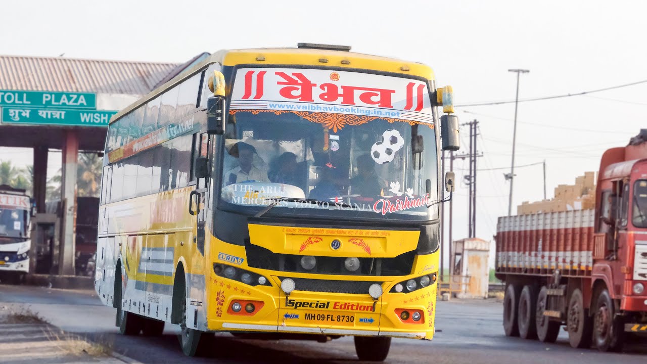 India’s Second | Tata 1822/69 | 13.5M | Damodar Built | AC Sleeper | Vaibhav Travels Kolhapur #viral