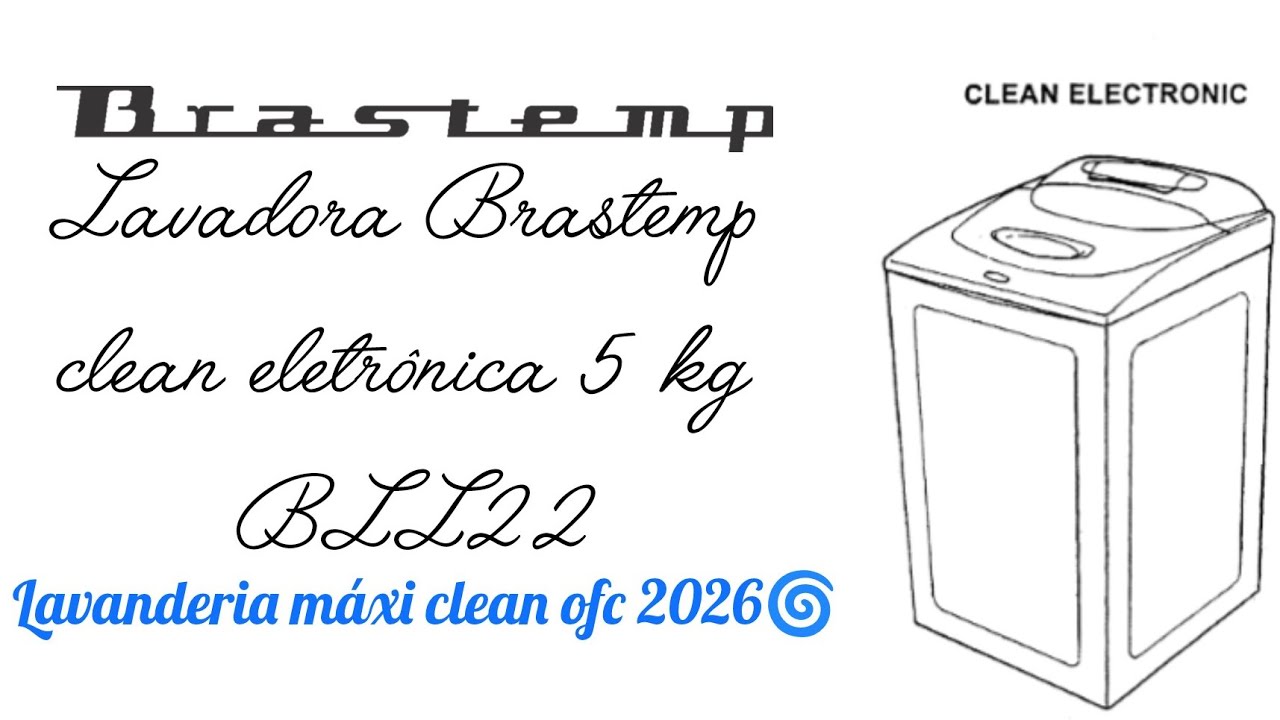 Lavadora Brastemp clean eletrônica 5kg BLL22EDA - centrifugação 