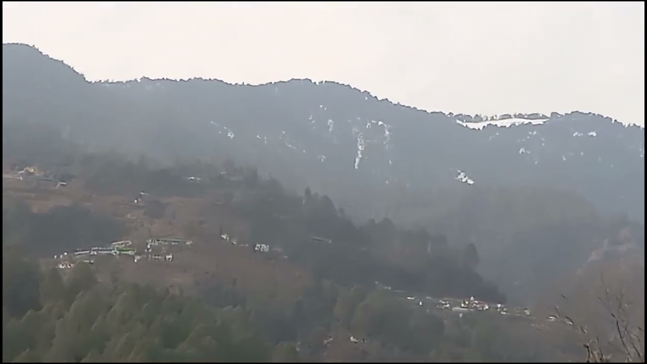 23 तारीख को बर्फबारी होने के बाद का हमारे उत्तराखंड हमारे गांव का मौसम