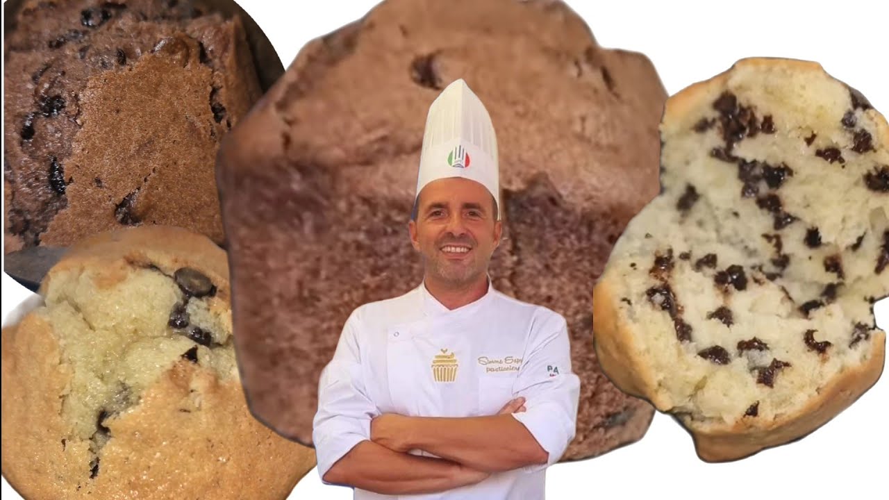 Muffin morbidissimi bianchi e al cacao.Ricetta spettacolare fatta a mano in casa.
