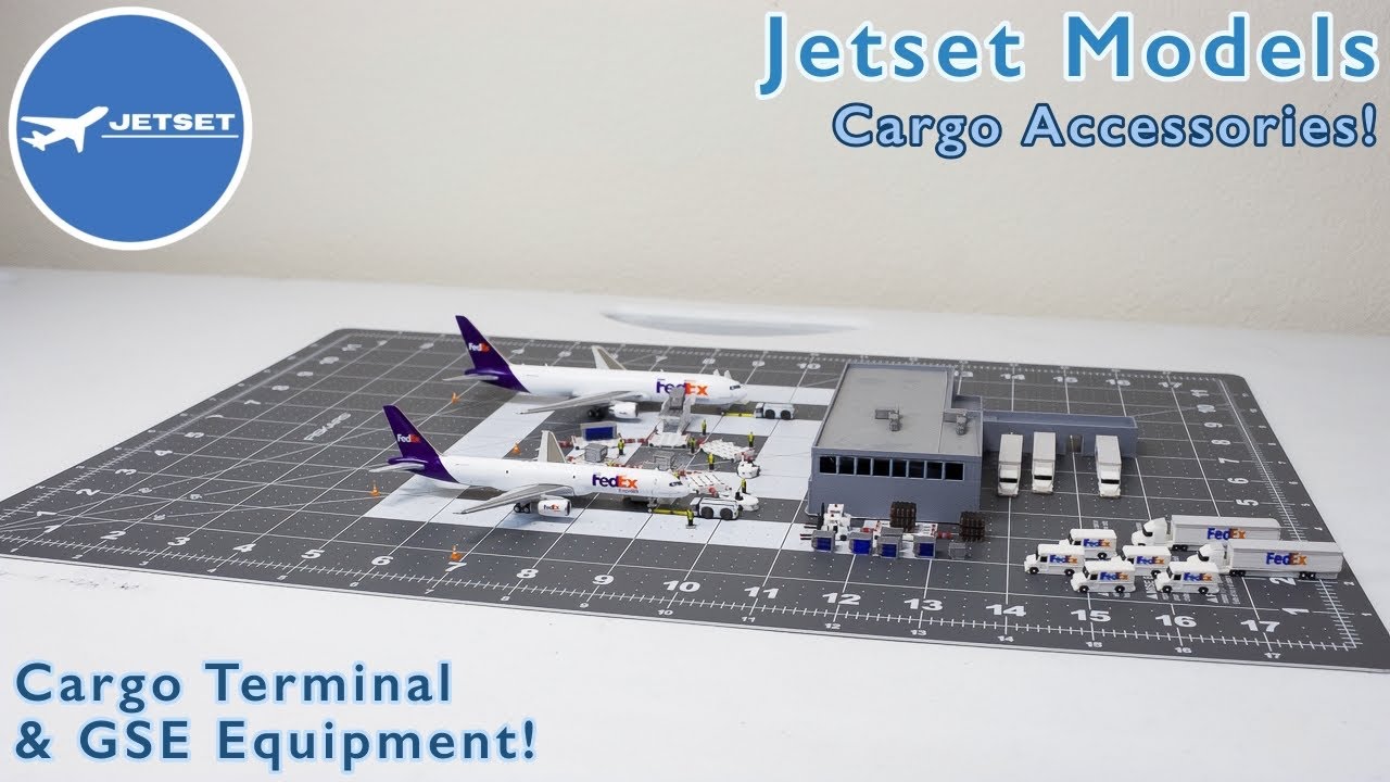 Jetset Models 1:400 Cargo Terminal and GSE Equipment Set Unboxing And Review!!!