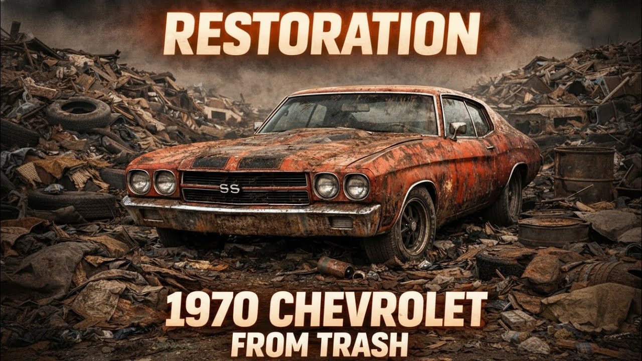 ASMR Car Restoration: 1970 Chevrolet Chevelle SS 454 | From Trash to Showroom Shine
