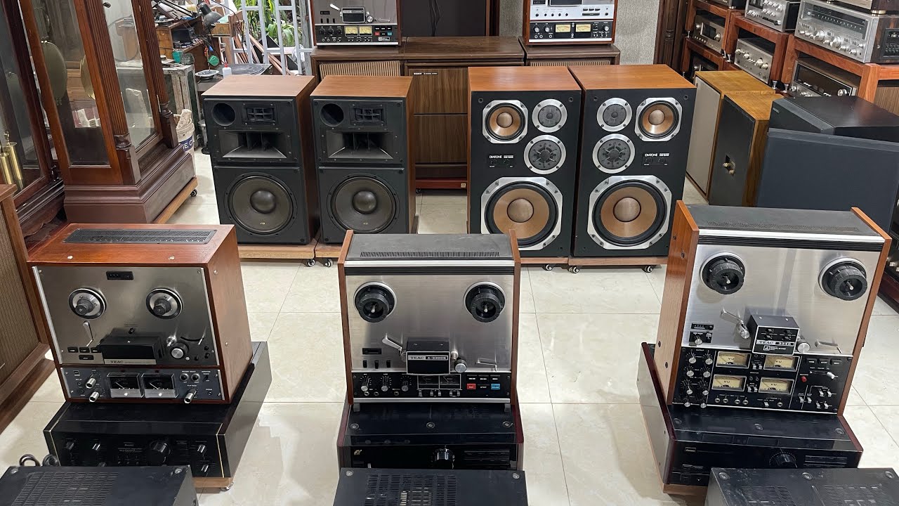 Siêu Pháo Đài Loa Khủng Long Diatone DS 505. Cặp Loa Pionner CS R70. Đầu Cối Teac A 4010s. Teac 3340