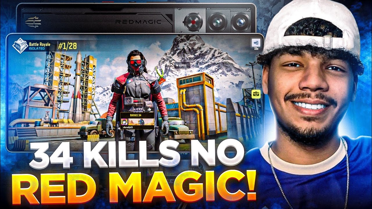 TESTEI O REDMAGIC NO MAXIMO QUE PODIA E FIZ ESSA PARTIDA NA RANKEADA - COD: MOBILE BATTLE ROYALE