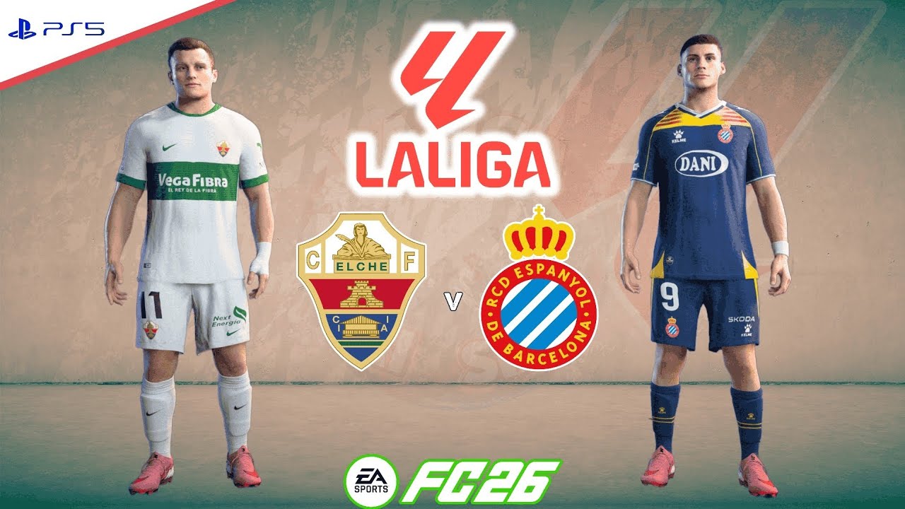 Elche v RCD Espanyol | La Liga 25/26 - Round 26 | Full Match Simulation | FC 26 PS5™[4K]