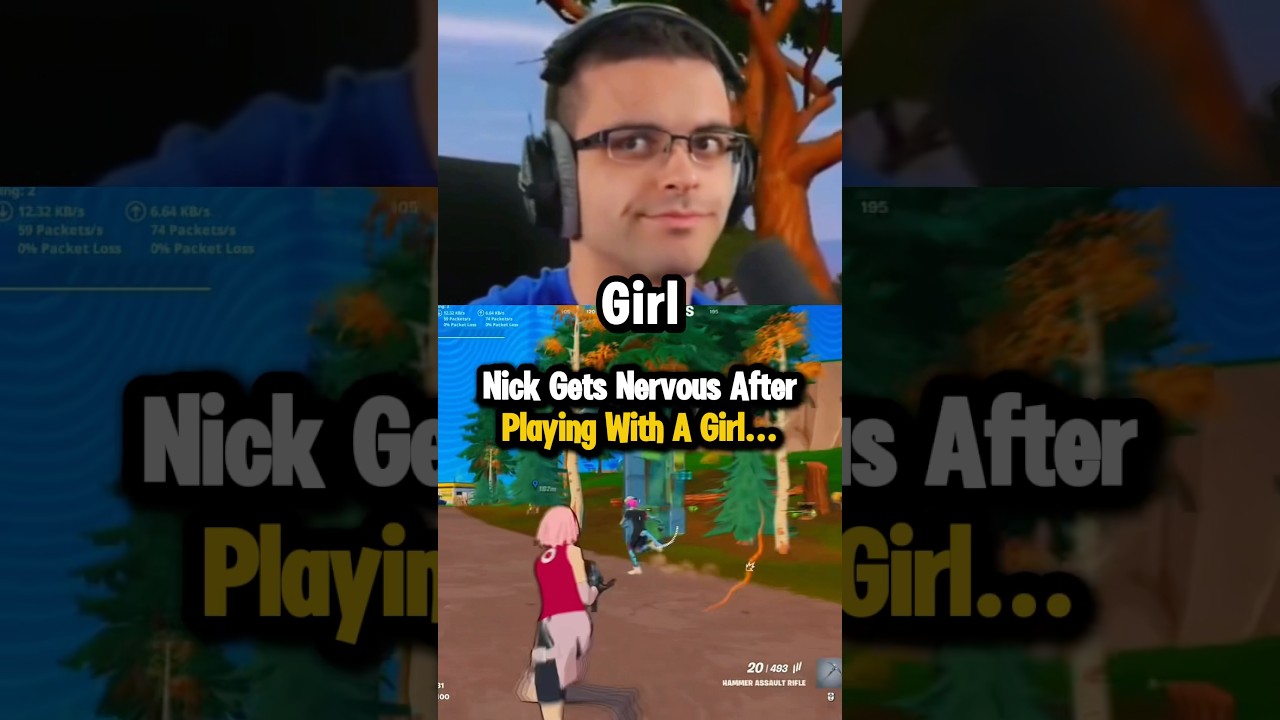 NickEh30 нервничает рядом с девушкой😳&hellip; #fortnite #fortniteclips #gaming #nick #nervous #egirl #duo