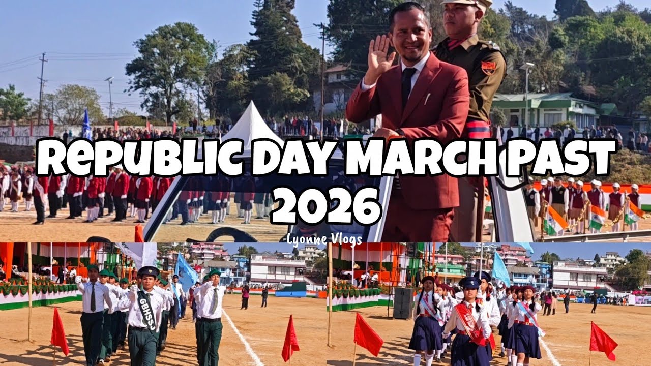 Republic Day March Past 2026 in Jowai | Lyonne Vlogs 