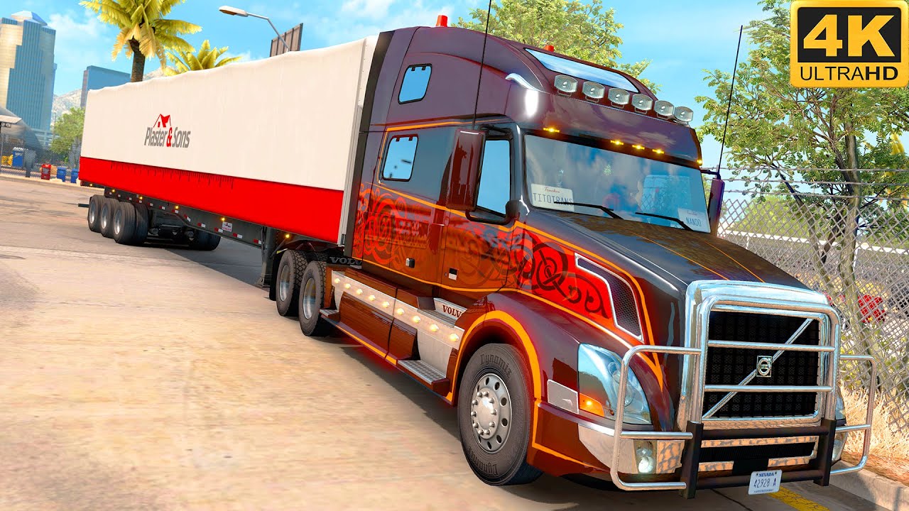 [G29] ATS (4K 60FPS) | VOLVO VNL (straight pipe) | TUCSON 🇺🇸 - CAMP VERDE 🇺🇸
