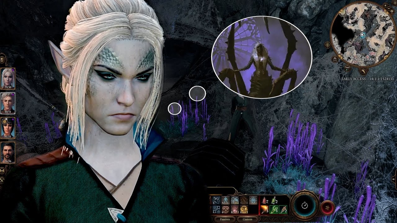 Seldarine drow reacting to Lolth's sigils