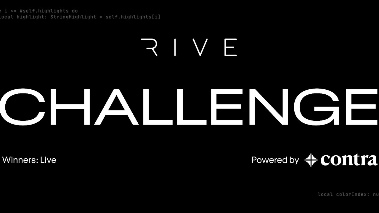 Games with Rive: Winner's Announcement