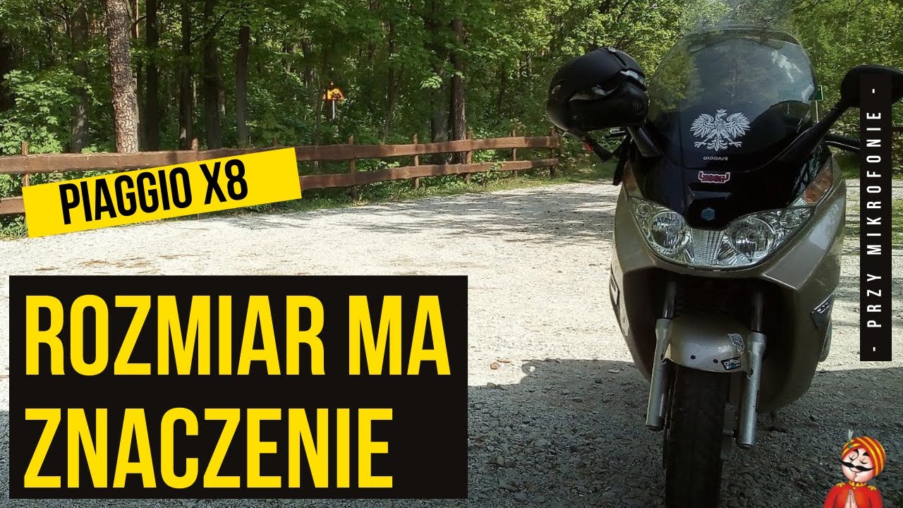 Jaki skuter 125 cm3 kupić? Recenzja maxi skutera Piaggio x8.