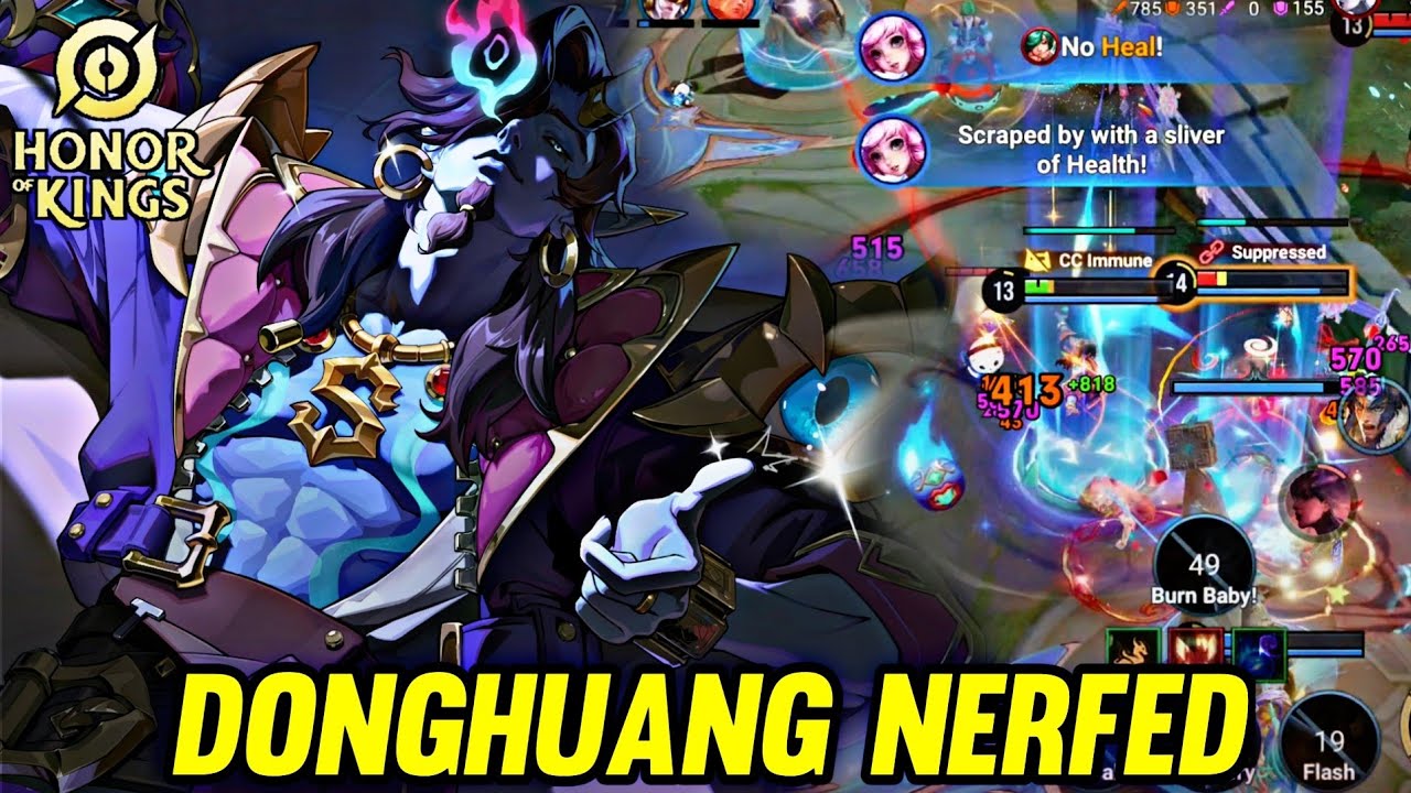 HOK : DONGHUANG NERFED NEW PATCH - HONOR OF KINGS