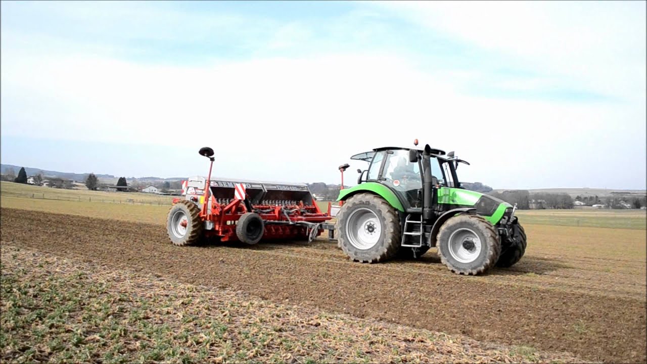 Deutz-Fahr Agrotron M620 & Semeato : Semis d'Orges