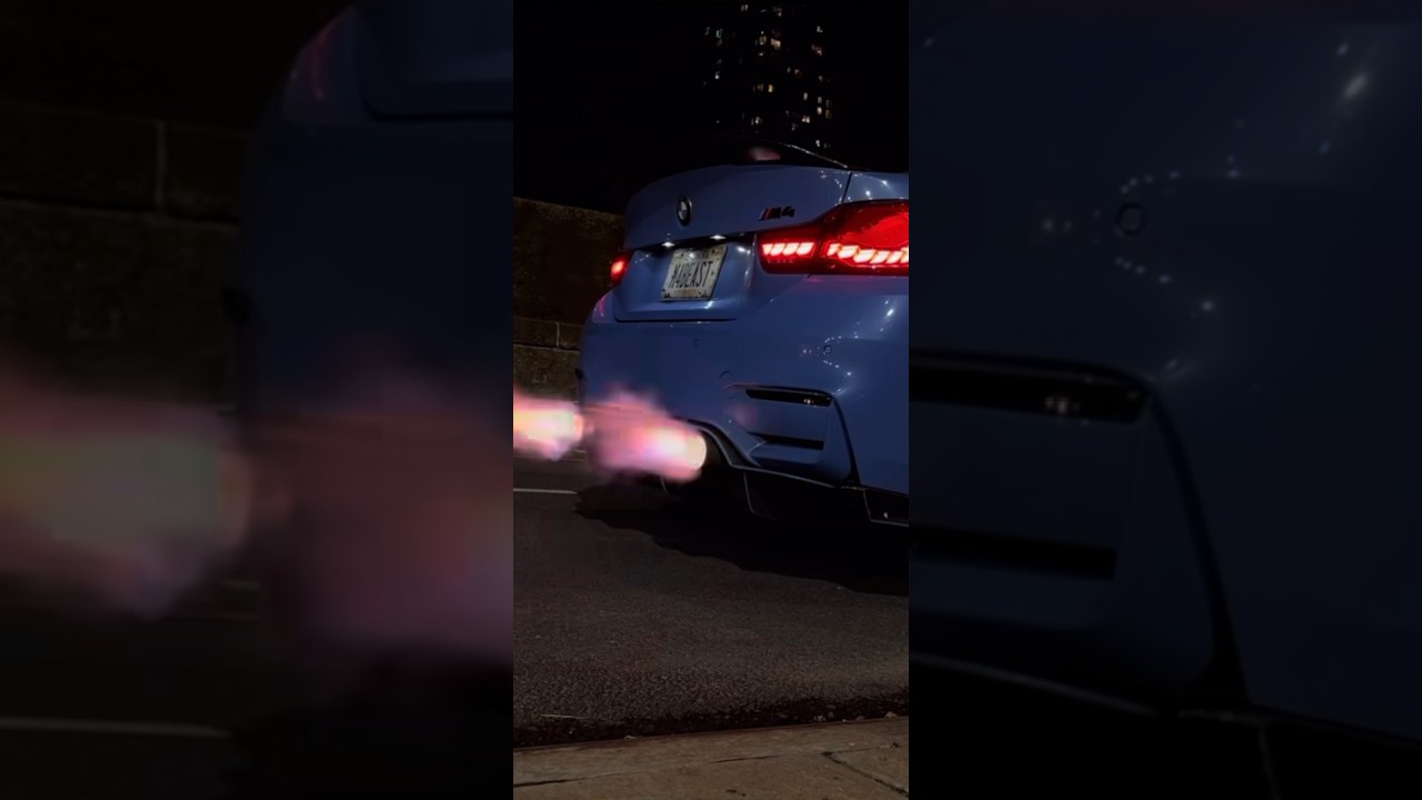 BMW F82 M4 flame map🔥 #bmw #bmwm #f82 #m4 #bmwm3 #exhaust #bm3