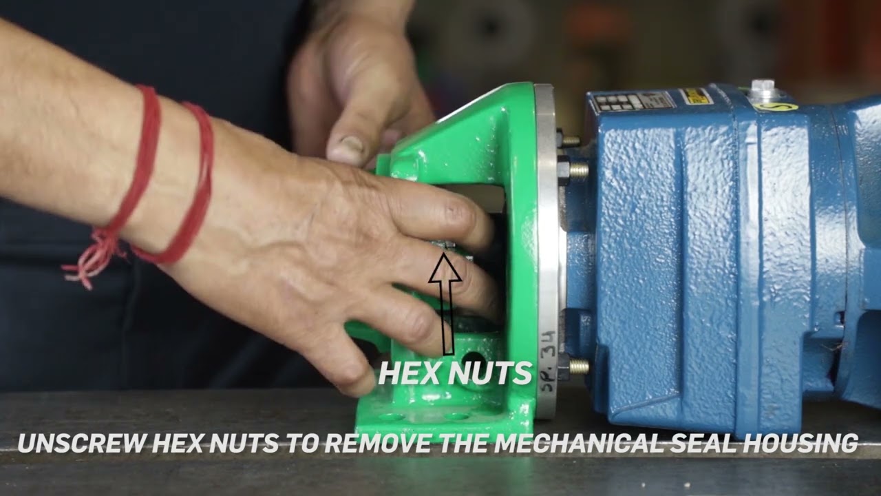 Dismantling Video Of Bare Shaft PCP With Mechanical Seal - Models: 412,414,432,434,452,454,472,491