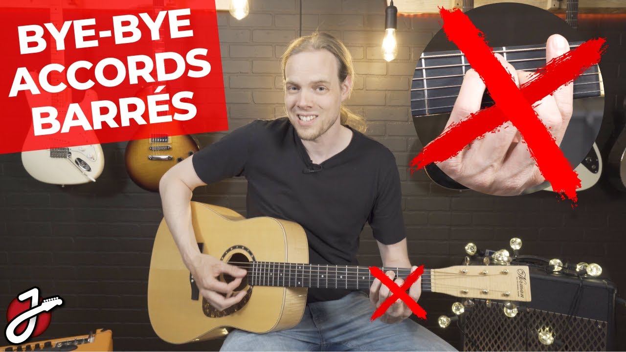 APPRENEZ À REMPLACER LES ACCORDS BARRÉS À LA GUITARE - Cours de guitare