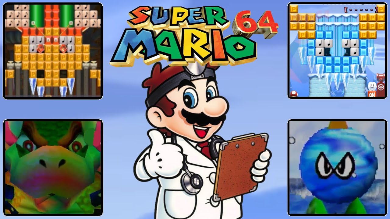 Super Mario 64 All Bosses REMADE in Super Mario Maker 2