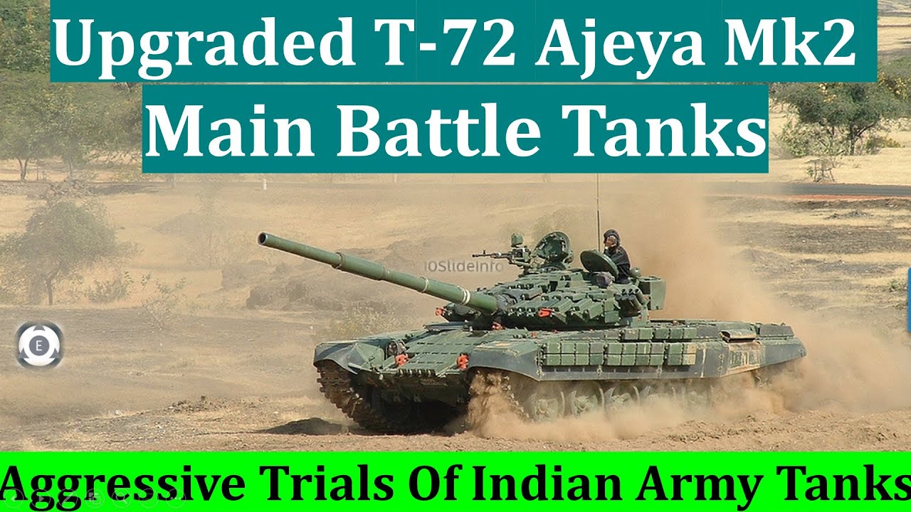 Upgraded T-72 Ajeya Mk2 Main Battle Tanks | Aggressive Trials Of Indian Army Tanks