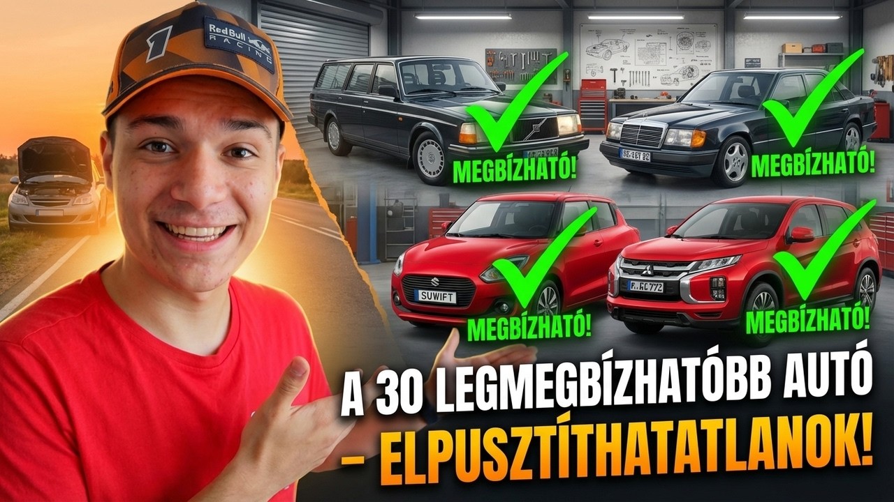 30 legmegb&iacute;zhat&oacute;bb aut&oacute; &ndash; melyik nem hagy ott az &uacute;t sz&eacute;l&eacute;n?