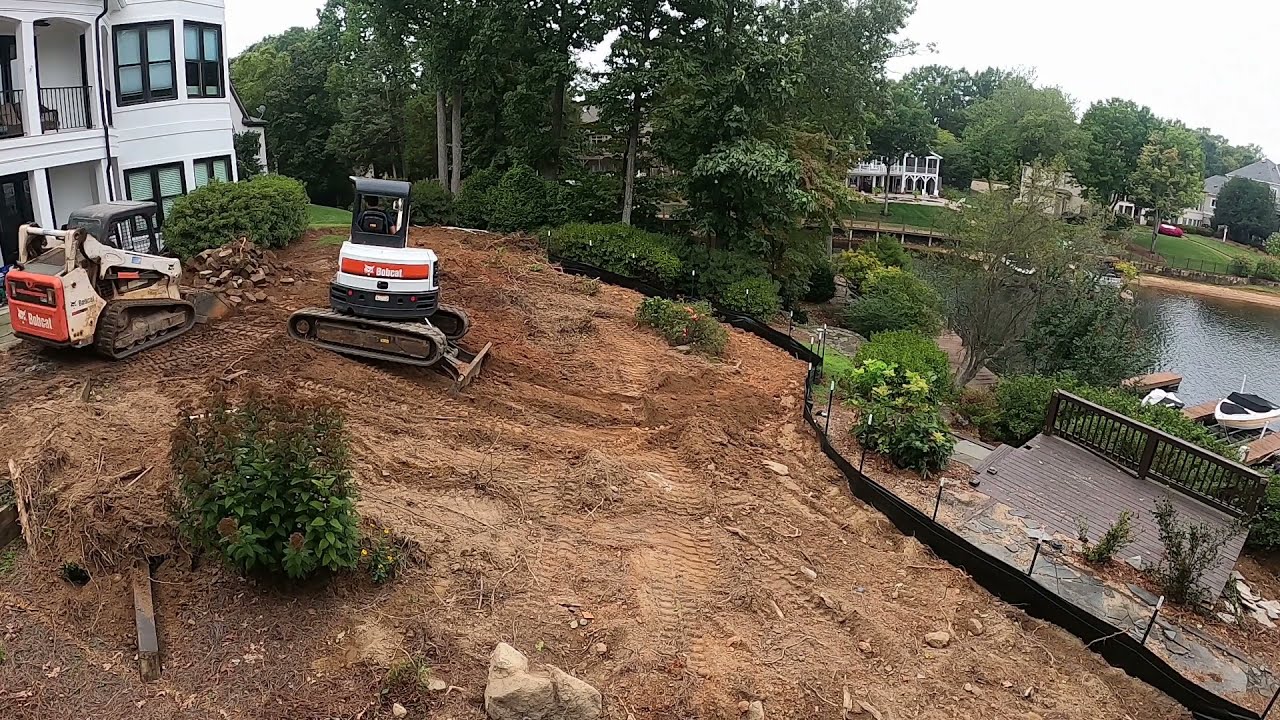 Impressive Lakeside Infinity Pool Excavation vanishing edge Time Lapse! please help me get to 1k!