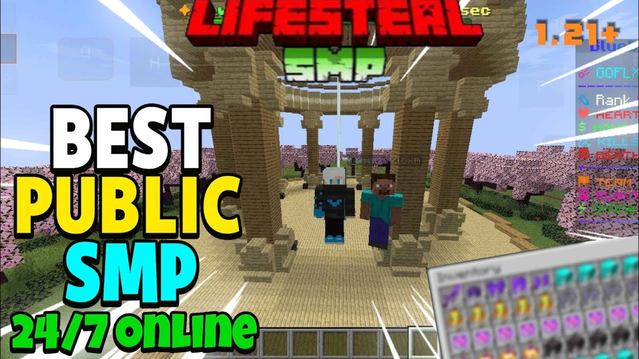 Best Minecraft Public Lifesteal SMP 2026 🔥 | 24/7 Online | Java + Bedrock | Cracked 1.21! Free Join