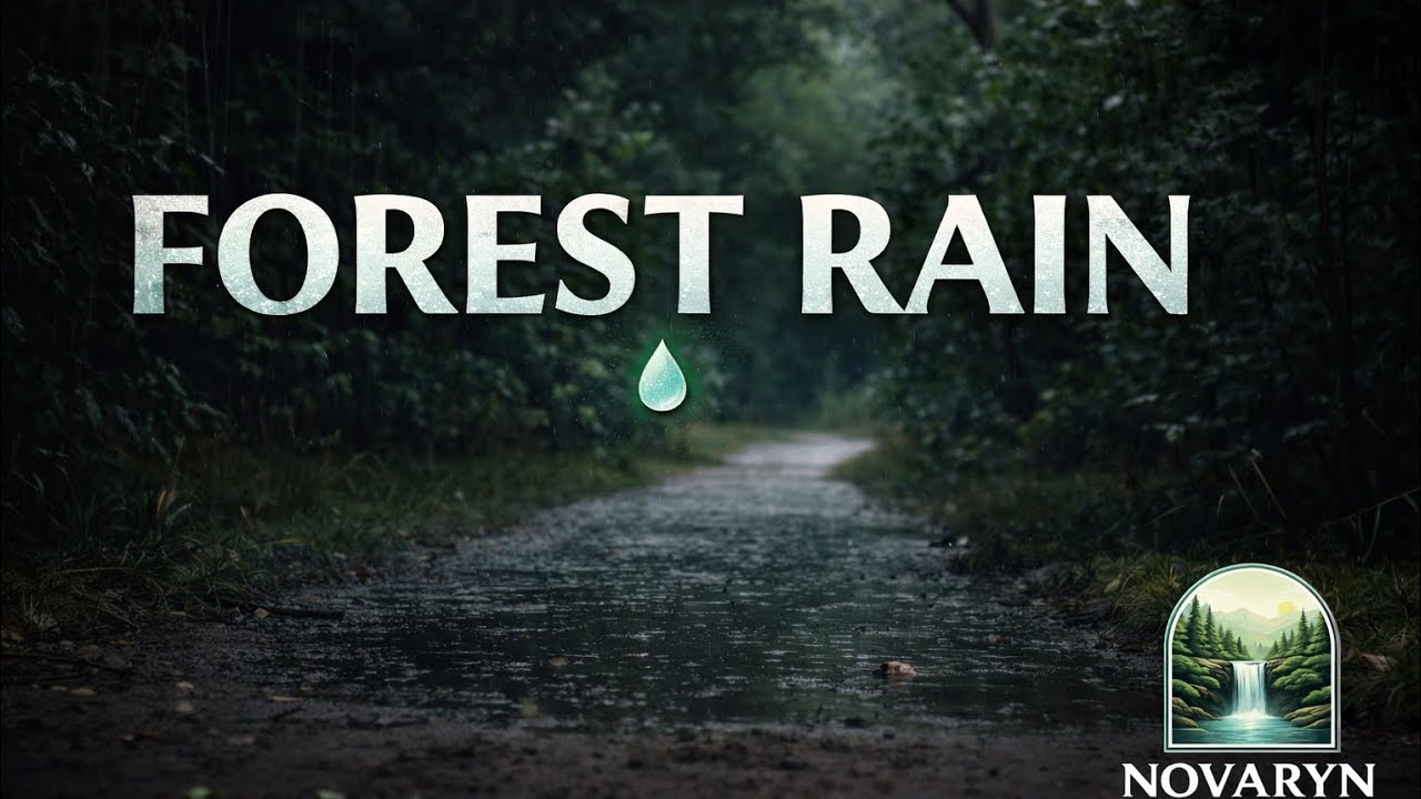 Rainy Forest Path 🌧️ Relaxing Rain Sounds in the Woods for Sleep & Deep Relaxation