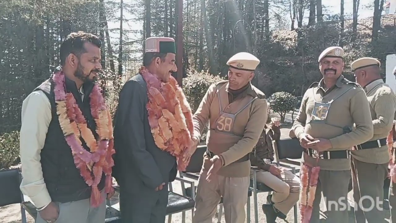Fire training centre me hem Raj ji ki.   Retirement dhumdham Se ki gai
