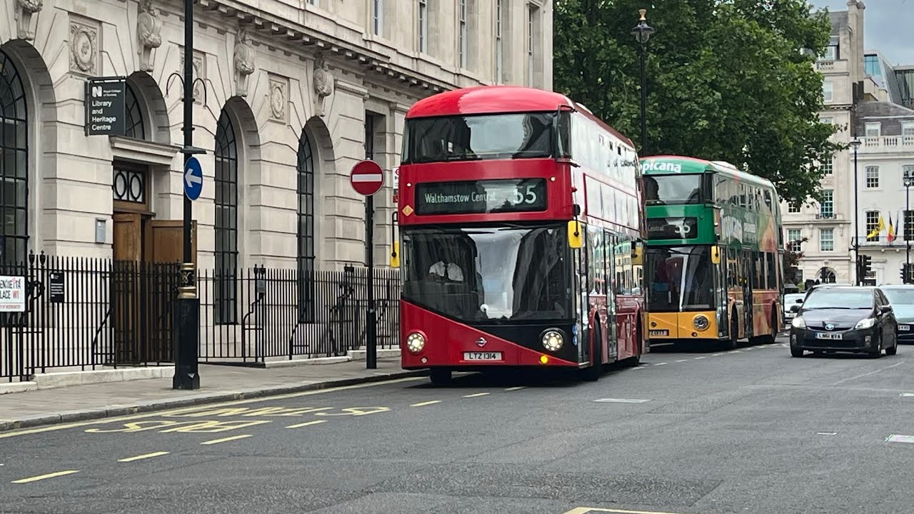FULL ROUTE VISUAL | London Bus Route 55 - Oxford Circus to Walthamstow Central. LT314 & LT374.