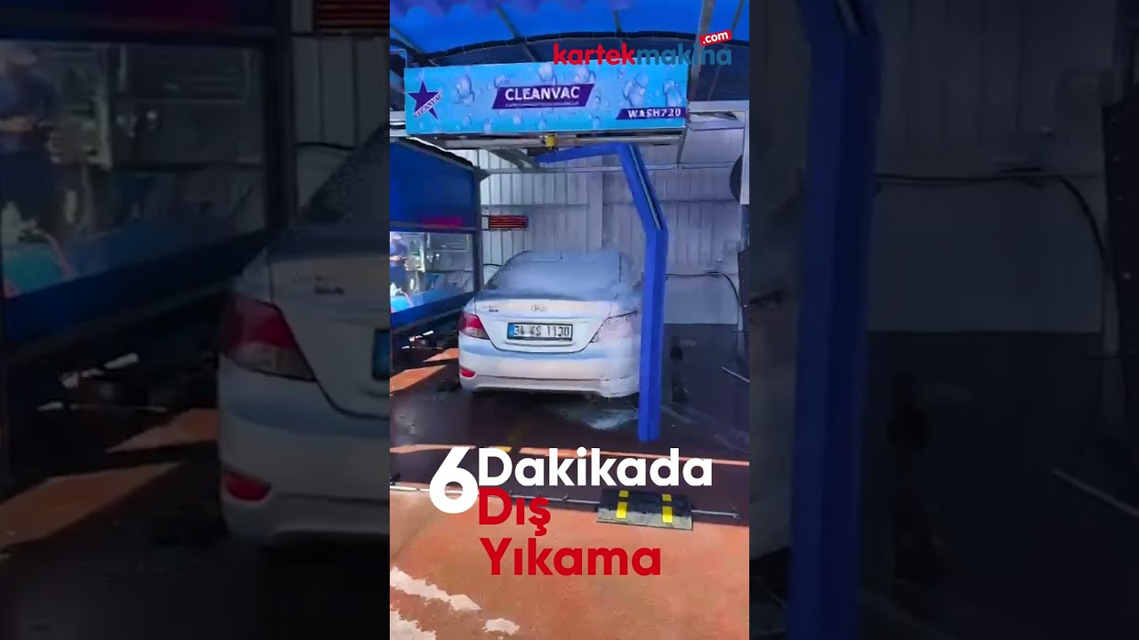 Temassız Oto Yıkama Makinası  Cleanvac Wash 720  - Yeni Nesil Robotik Kollu Oto Yıkama