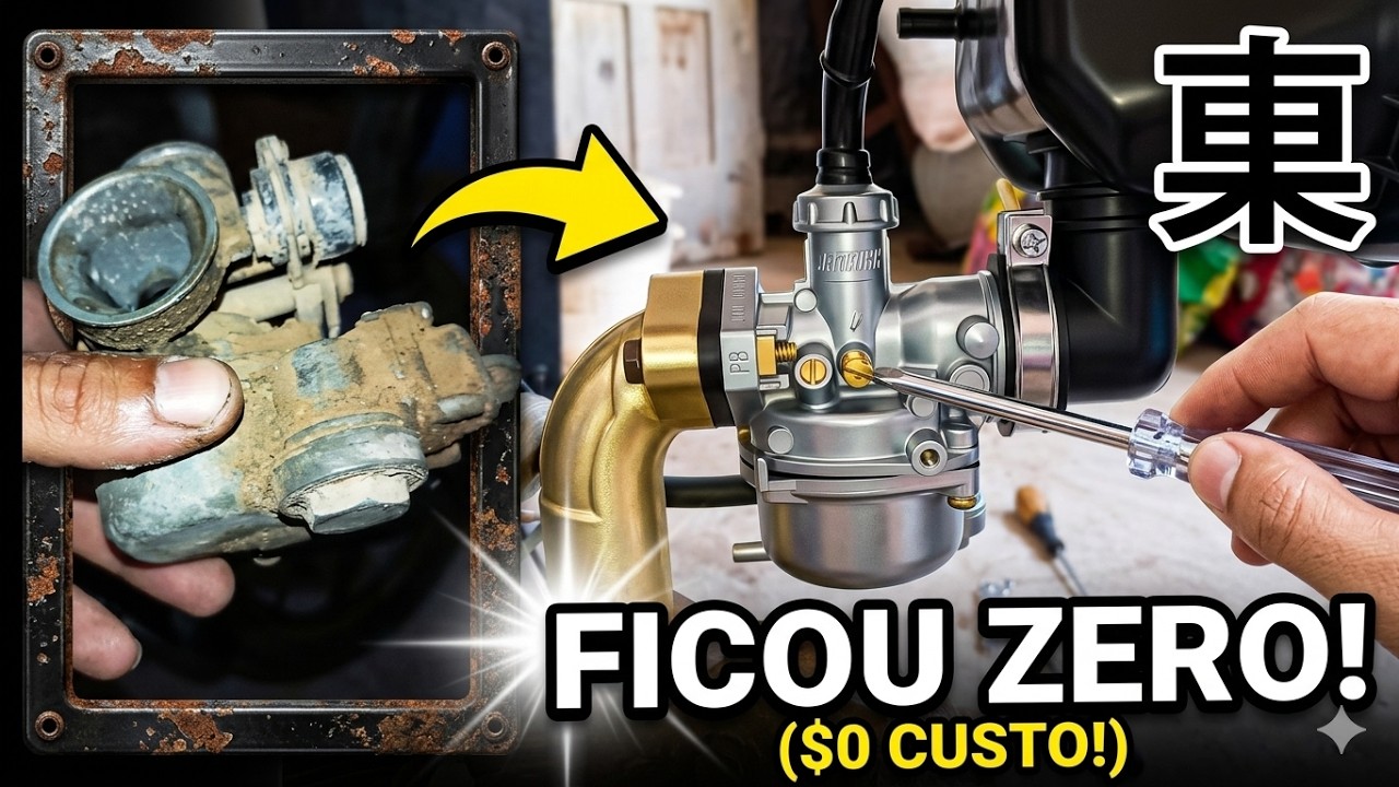 Como Regular e Limpar o Carburador da Shineray Fênix 50cc | Passo a Passo Completo