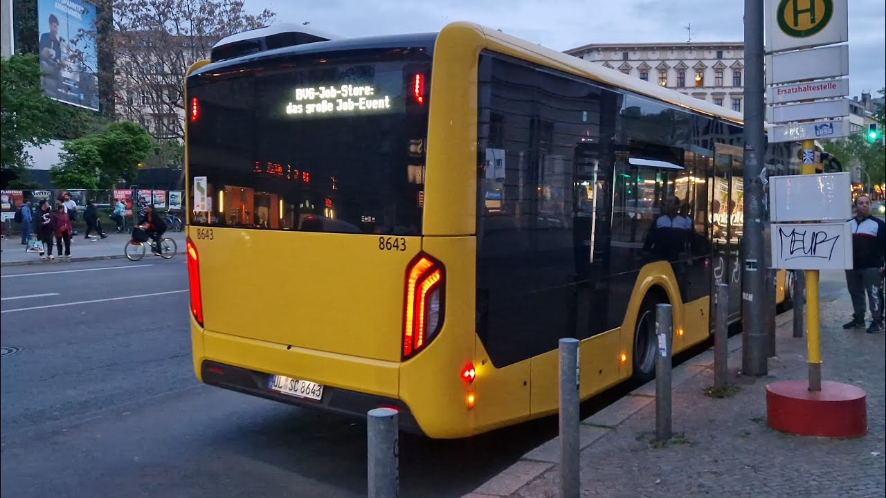Bus Berlin | Mitfahrt im 106 von U Seestraße bis U Kleistpark im MAN EN 23 Hybrid 8643