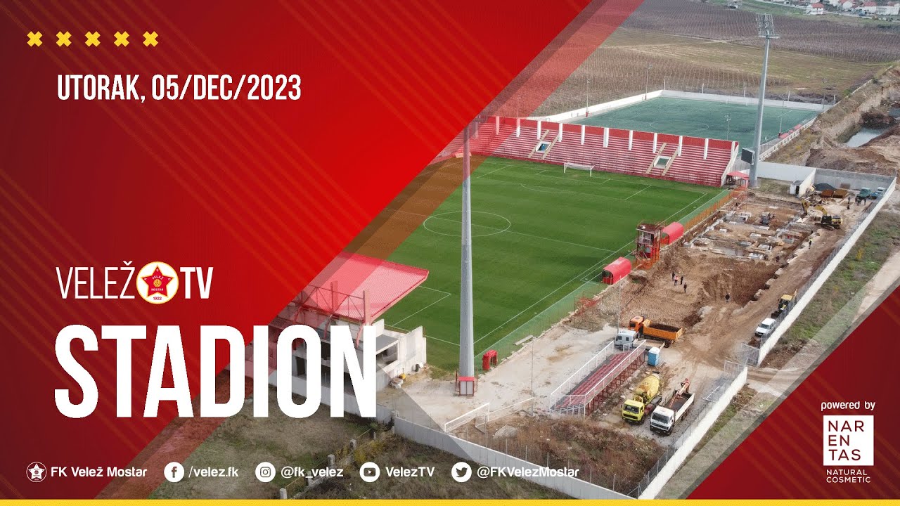 STADION ROĐENI  I  Intenzivirani radovi na južnoj tribini, Veležov dom će biti pravi fudbalski hram