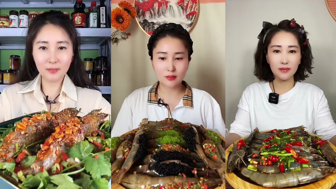 Yummy #353 Eat Shrimp 🍤🦐,Octopus 🐙 🦑 Cavani..#mukbang #seafood #eatingshow
