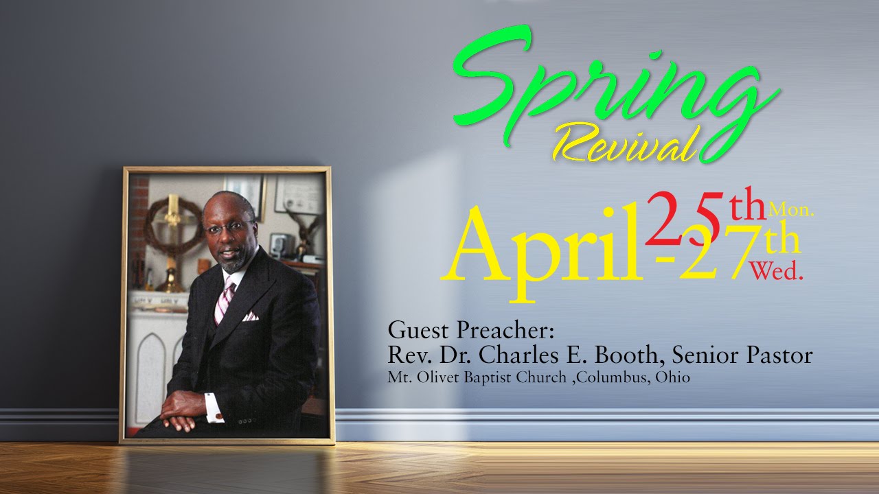Antioch Missionary Baptist Church Spring Revival April 27, 2016
