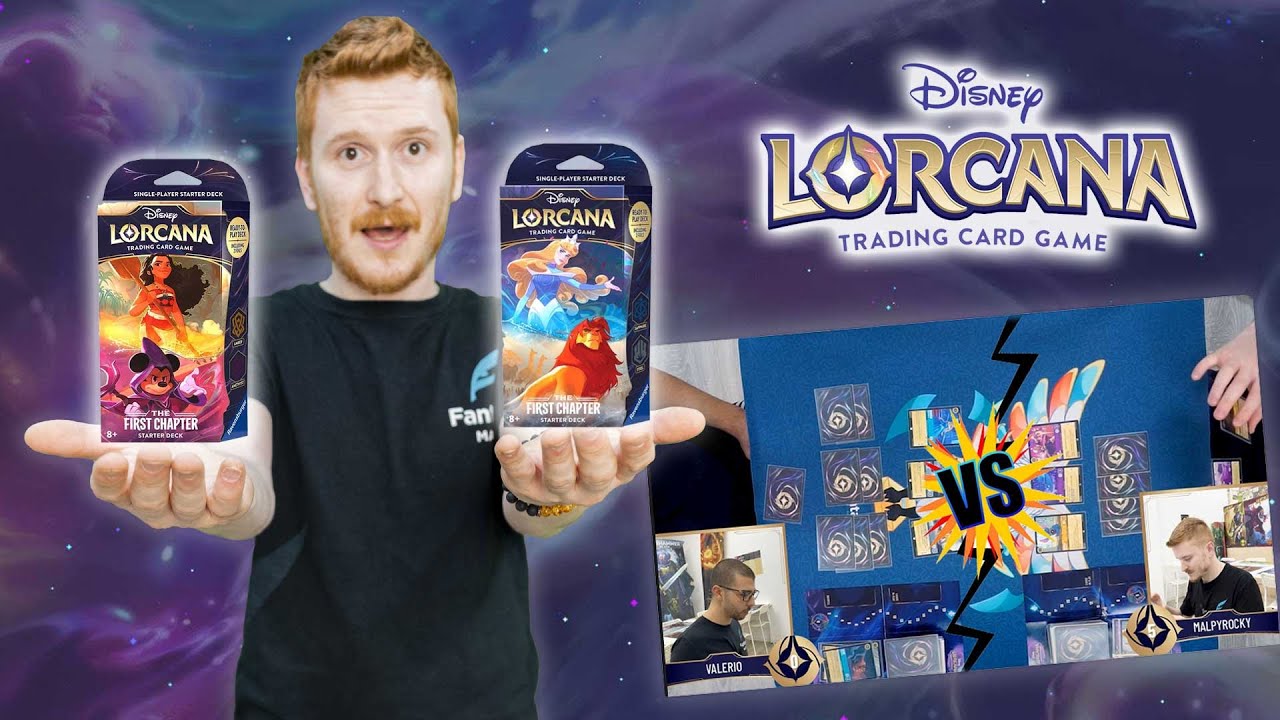 GAMEPLAY LORCANA - AMBRA AMETISTA VS ZAFFIRO ACCIAIO!