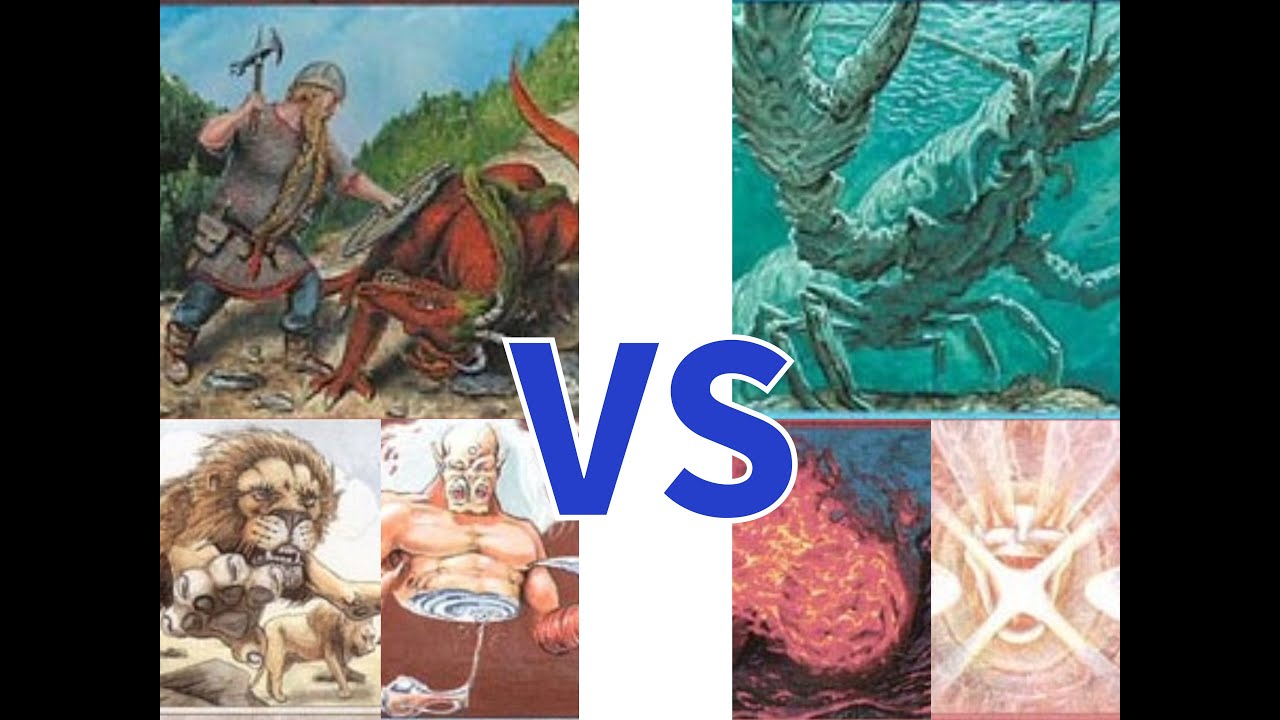 Lobstercon Round 1 Old School MTG Svante's Lion Bolt BOLT BOLT VS Don's Lobster Pot! #mtg9394