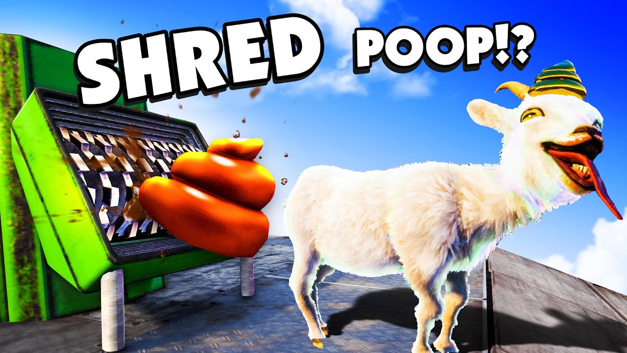 My Goat POOPED In A Shredder! in Goat Simulator 3