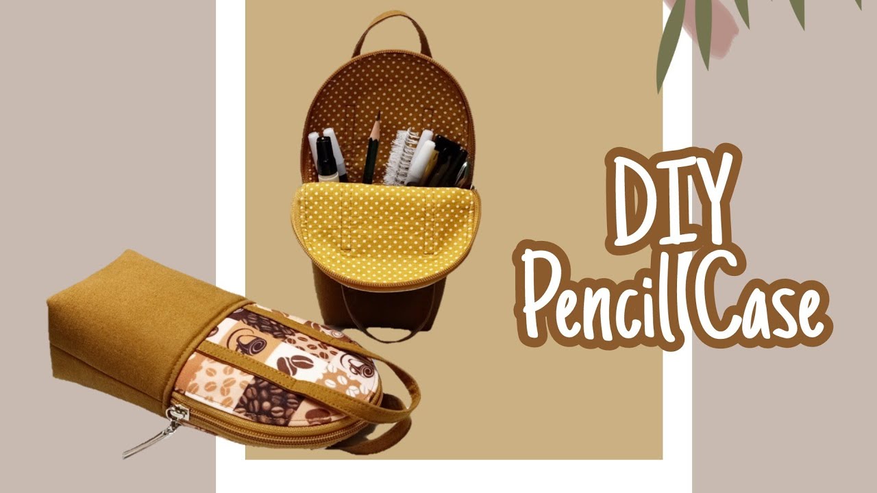 DIY Cara Membuat Tempat Pensil Lucu/Pencil Case Tutorial
