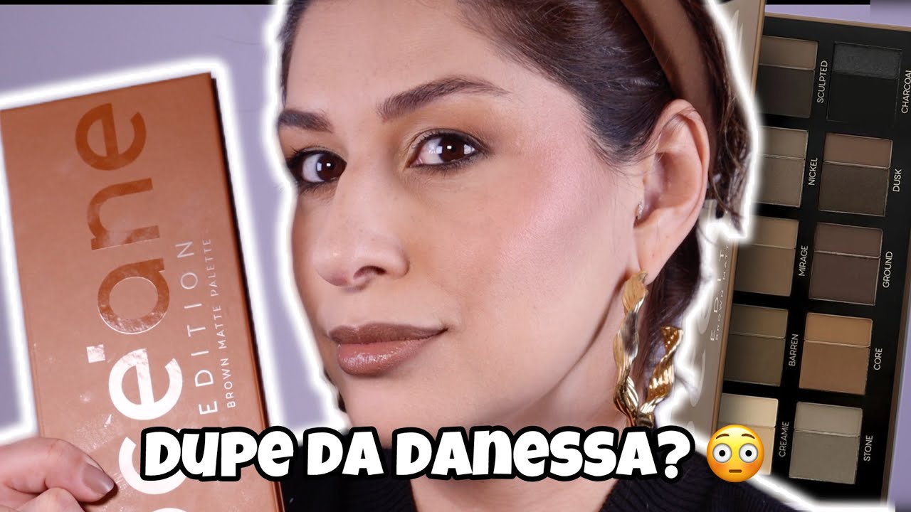 TESTEI a NOVA PALETA DA OCEANE * Brown Matte Palette 