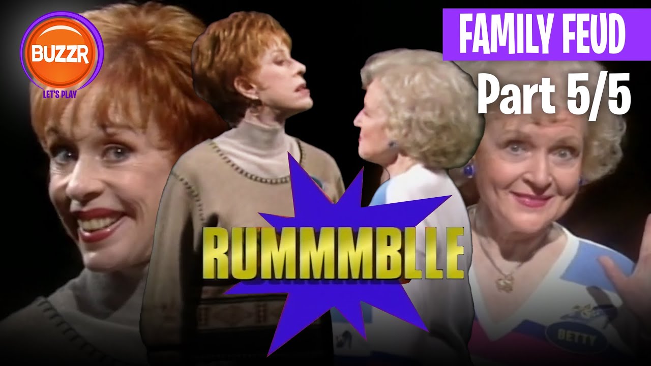 1995 Family Feud | Betty White vs. Carol Burnett HEAD to HEAD! Pt. 5 | BUZZR