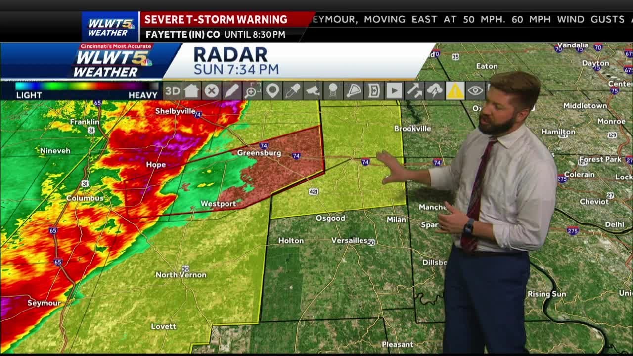 Tracking severe warnings as storms move into Cincinnati
