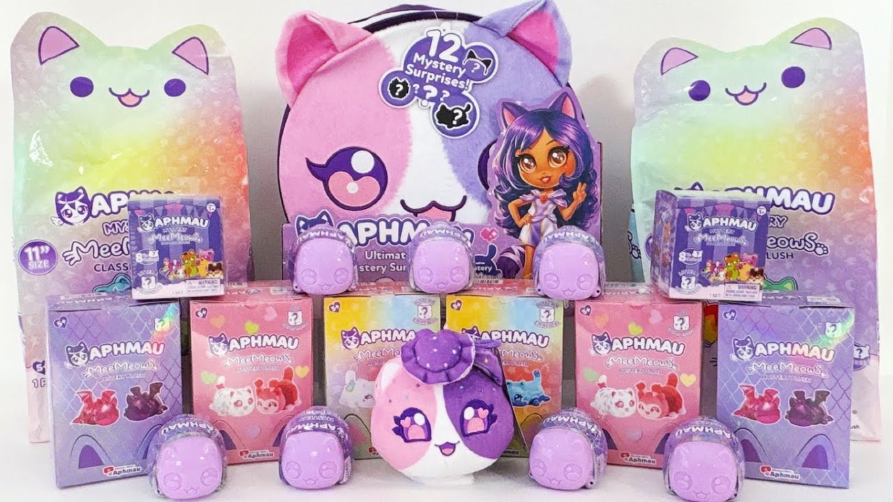 ASMR Toys APHMAU MeeMeow Plush Mystery Toys Oddly Satisfying Unboxing | NEW Valentine's Collection