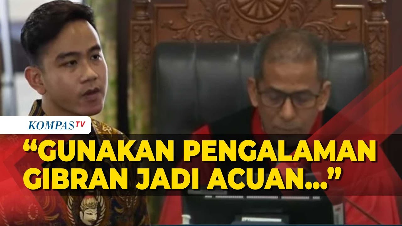Hakim Saldi Isra Singgung Nama Gibran Sampaikan Dissenting Opinion Syarat Pengalaman Kepala Daerah