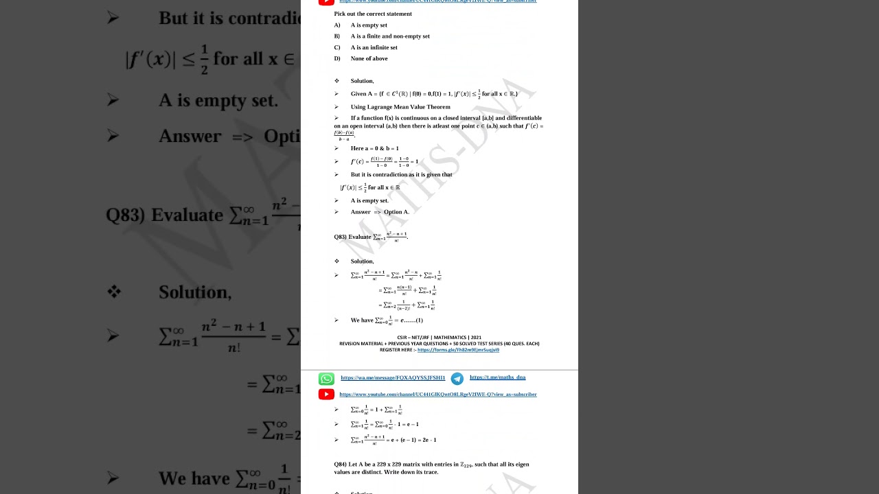 #csirugcnetmathematic #netexam #csirnetmathematics #csirugcnet #preparation  #gateexam #iitjam #beat