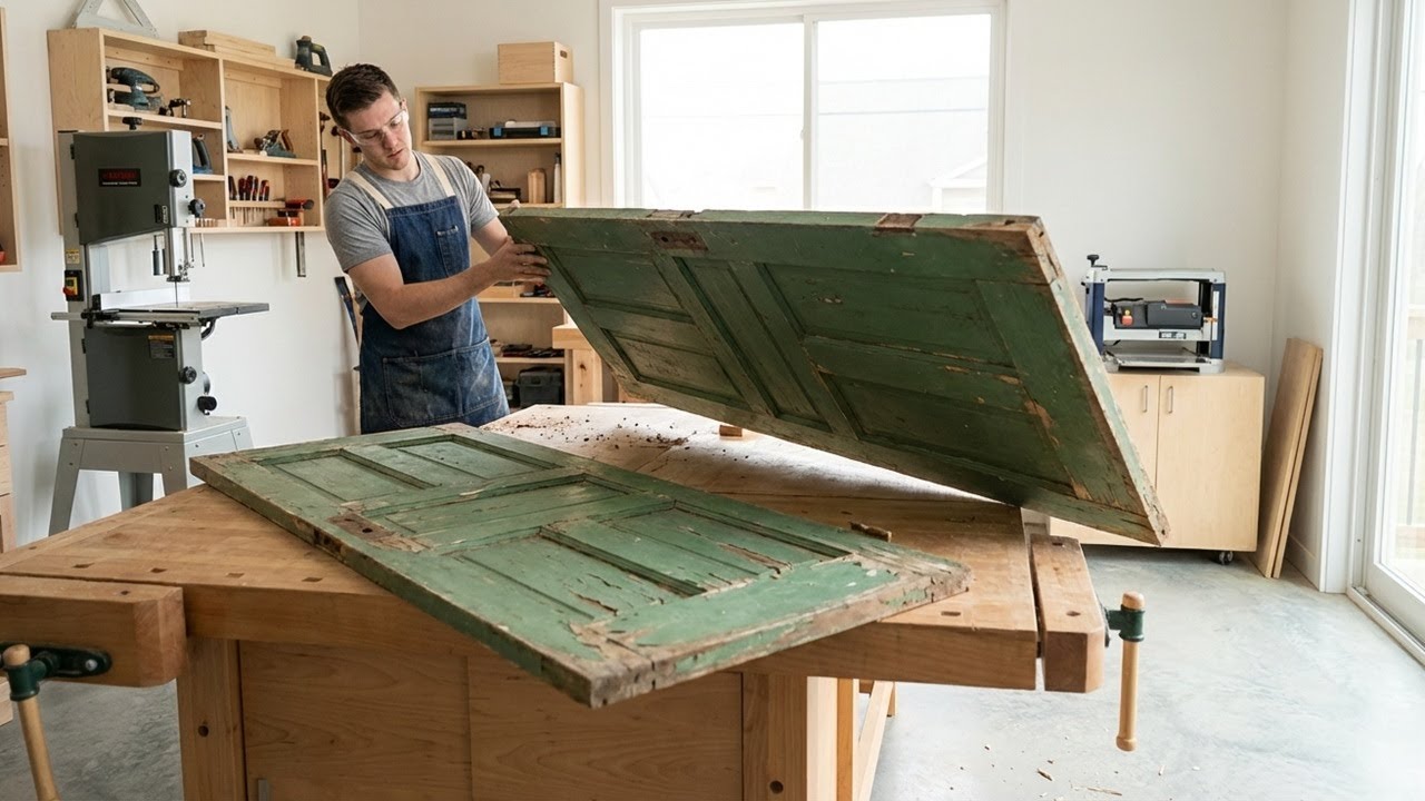 Shattered Old Door! He Built A Stunning New One For His Family Himself