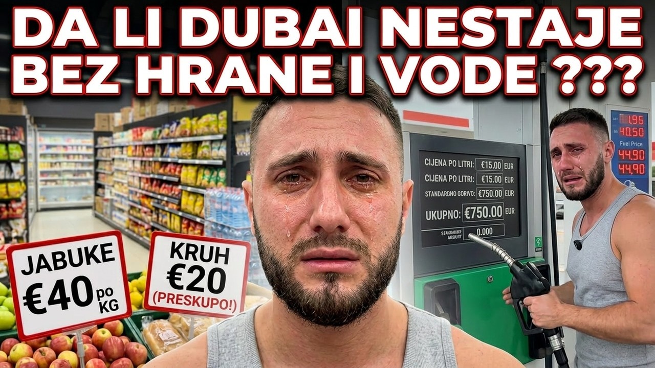 DUBAI OSTAJE BEZ HRANE I VODE??? VLOG IZ SUPERMARKETA I BENZINSKE PUMPE