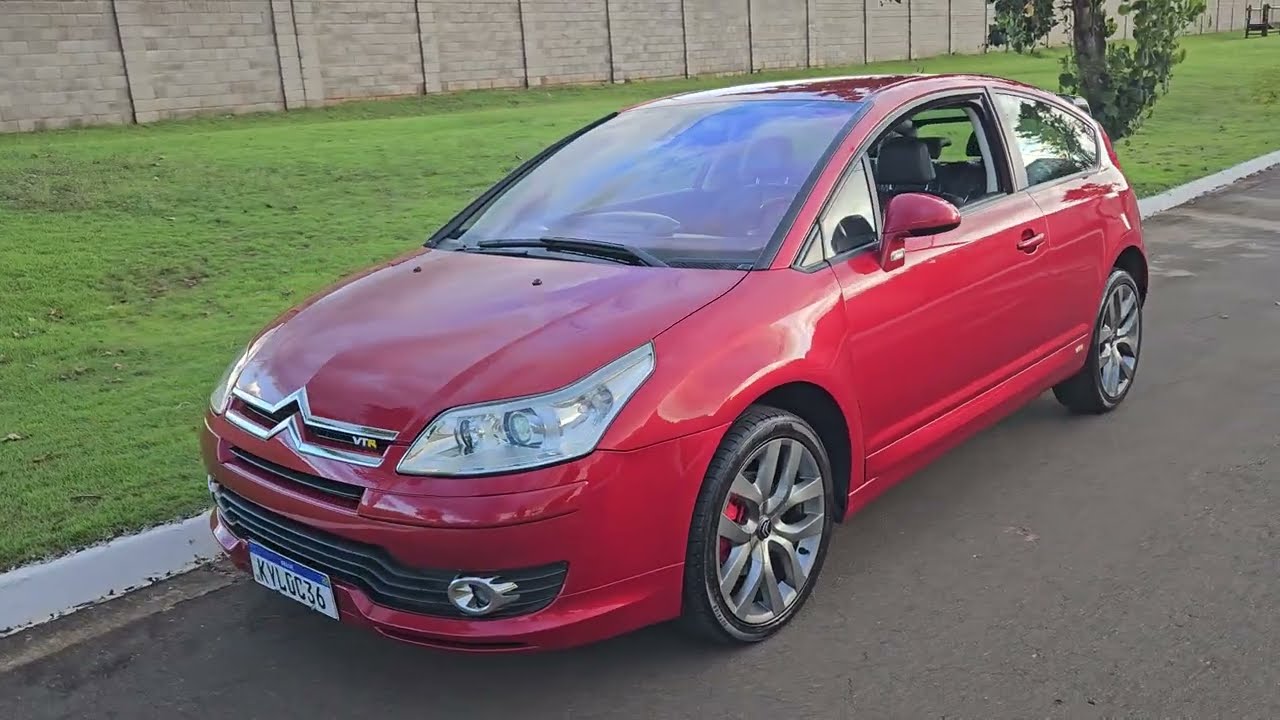 Citroen C4 VTR Rouge - 102.000km - Completo (Direcional + Aerofolio + Banco com Aquecimento)