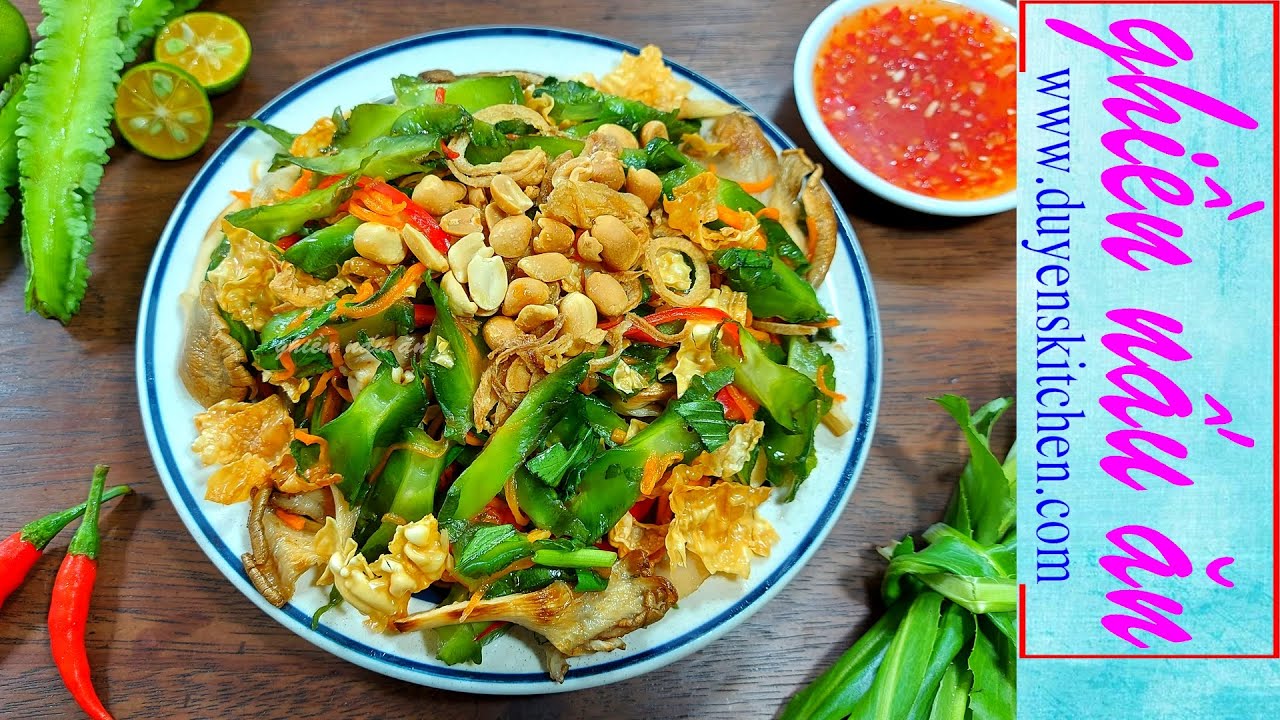 Cách Làm Gỏi Đậu Rồng Nấm Nướng | Món Ăn Chay By Duyen's Kitchen | Ghiền nấu ăn